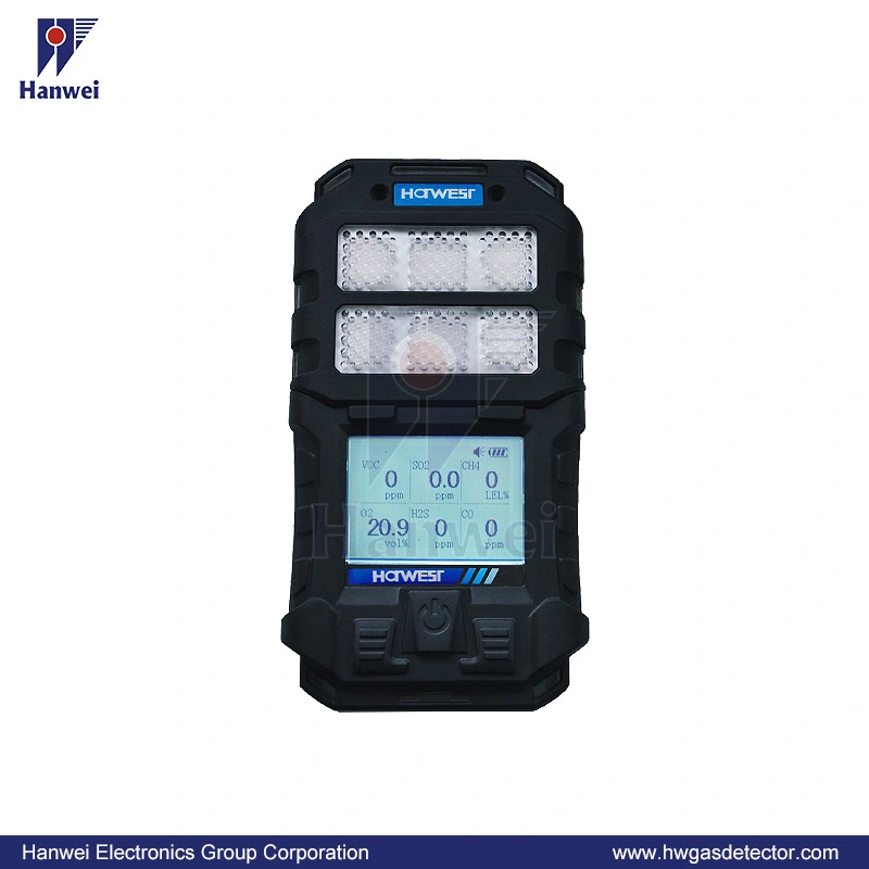 Handheld Gas Detector Multi Gas Monitoring Detector for Lel, Oxygen, H2s, Co and CO2 with IP66 Replace Gas Sensor Freely