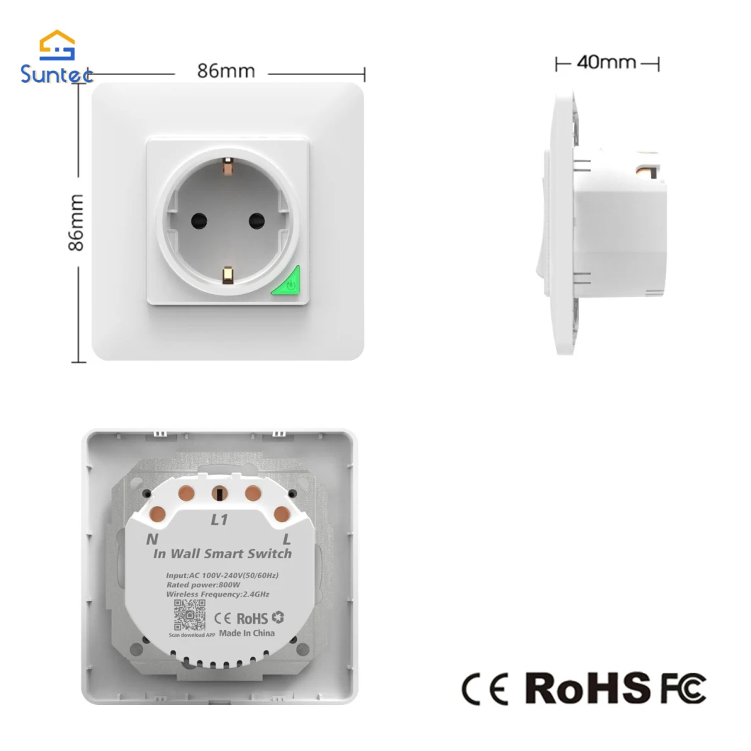 Wall Socket Remote Control Electrical Wall Plug UK Standard British WiFi Socket