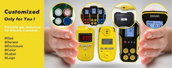 Multi 4 in 1 Portable Gas Detector for CH4/Lel. H2s, Co, O2 with UK Sensors