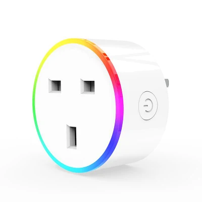 Tuya Smart Plug UK WiFi Telecomando Presa luce RGB Google Alexa